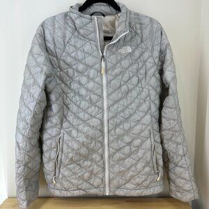 The North Face Lightweight Puffer Jacket Light Grey Women Medium